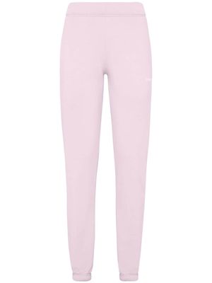 Plein Sport logo-print skinny track pants - Pink