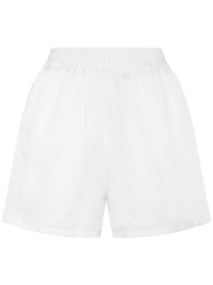 Plein Sport logo-tape running shorts - White