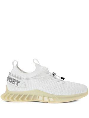 Plein Sport Runner knitted sneakers - White