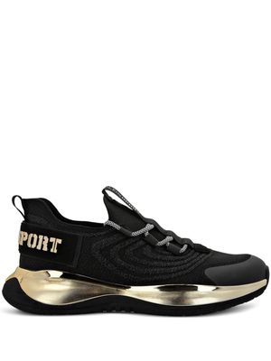 Plein Sport Runner logo-plaque sneakers - Black