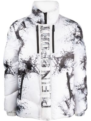 Plein Sport Splash Extreme padded jacket - White