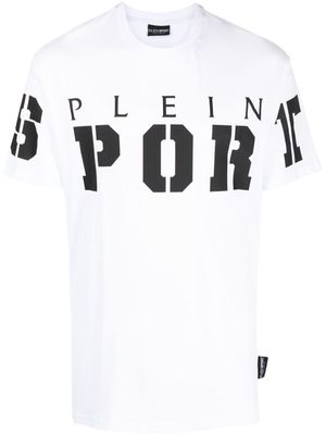 Plein Sport SS logo-print cotton T-shirt - White