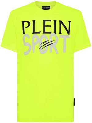 Plein Sport SS logo-print cotton T-shirt - Yellow