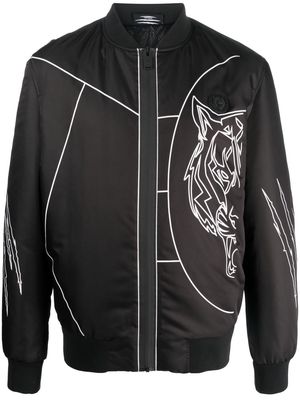 Plein Sport Tiger Court Edition bomber jacket - Black