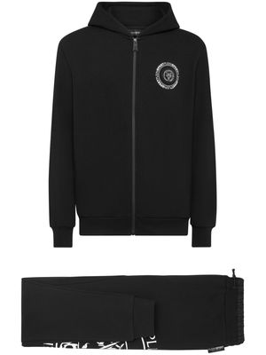 Plein Sport Tiger logo-print jersey tracksuit - Black