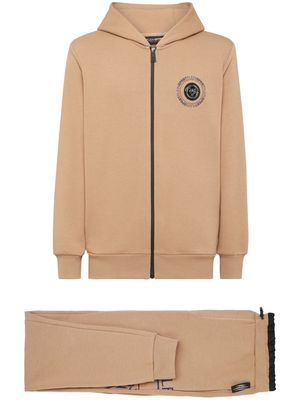 Plein Sport Tiger logo-print jersey tracksuit - Neutrals