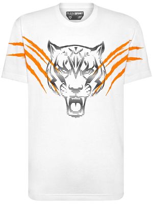 Plein Sport Tiger-motif T-shirt - White
