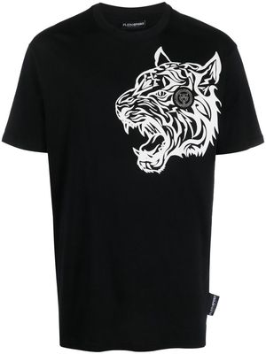 Plein Sport tiger-print short-sleeved T-shirt - Black