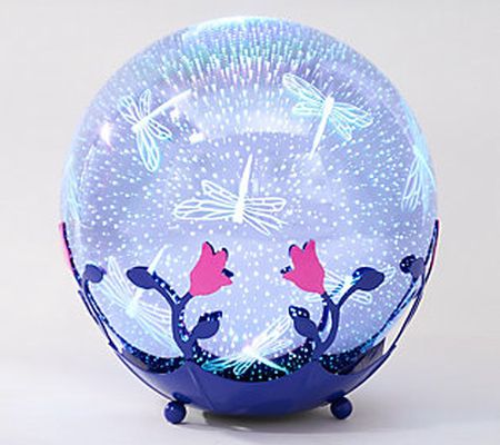 Plow & Hearth 8 Illuminated Mercury GlassGazing Ball