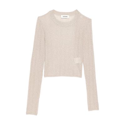 Plume long sleeved knitted top