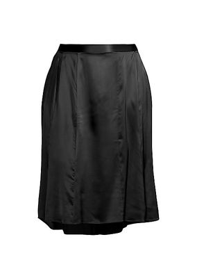 Plus Bellini Stretch Silk Skirt