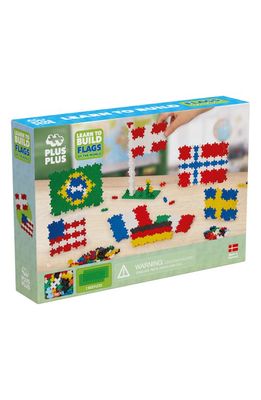Plus-Plus USA 500-Piece Learn to Build Flags Playset in Multi-Color/Mix