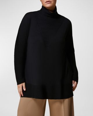 Plus Size Agata Ribbed Turtleneck Sweater