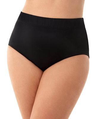 Plus Size Basic Full-Coverage Bikini Bottom