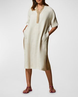Plus Size Didatta Colorblock Midi Dress