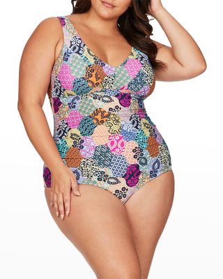Plus Size Magritte One-Piece Swimsuit