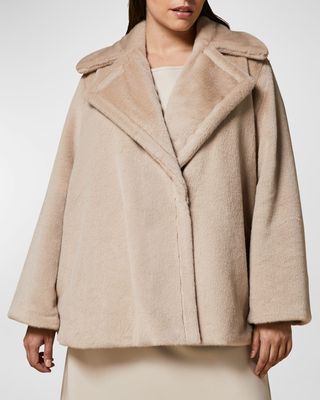 Plus Size Natalia Reversible Wrap-Front Coat