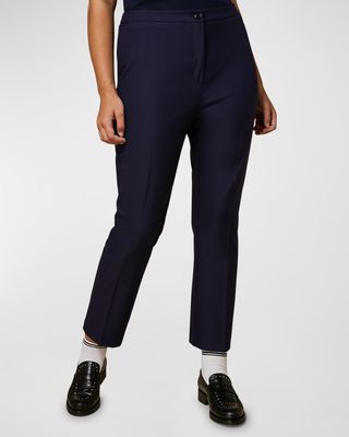 Plus Size Rabicco Cropped High-Rise Trousers