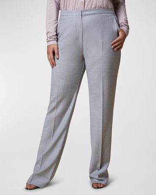 Plus Size Recinto High-Rise Wool Flannel Pants
