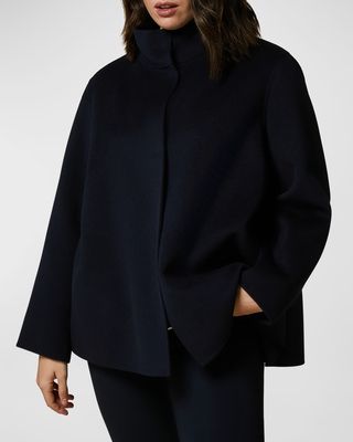 Plus Size Vetusta Double-Face Wool-Blend Jacket