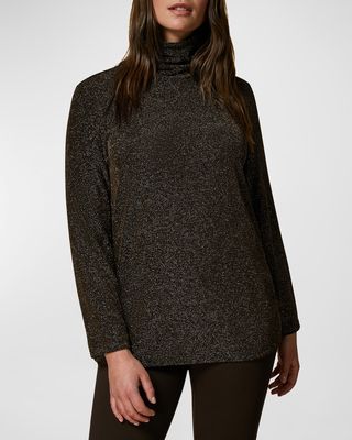 Plus Size Zagara Shimmer Turtleneck Sweater