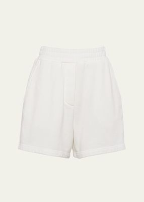 Plush Elastic Waist Shorts