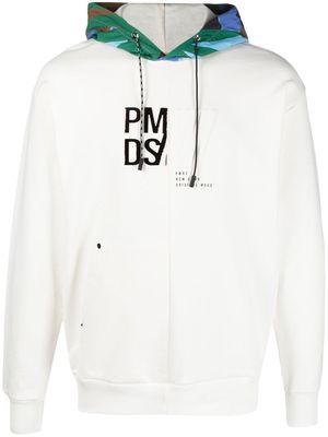 PMD camouflage-pattern-detail hoodie - White