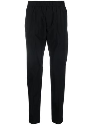 PMD elasticated-waistband tapered trousers - Black