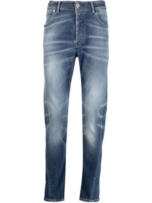 PMD faded knees straight-leg jeans - Blue