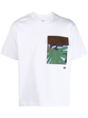 PMD graphic pocket print t-shirt - White