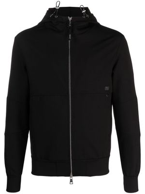 PMD Invisible Fleece hooded zip-up jacket - Black