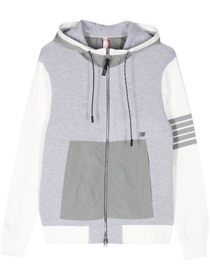 PMD mélange cotton zipped hoodie - Grey