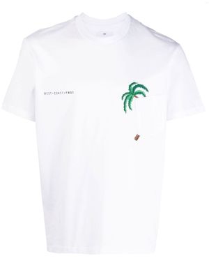 PMD palm tree print t-shirt - White