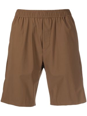 PMD small-logo-patch shorts - Brown