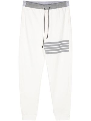 PMD striped cotton track pants - White