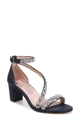 Pnina Tornai for Naturalizer Ahava Ankle Strap Sandal in Midnight Blue Fabric