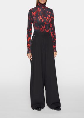 Podium Embellished Wide Leg Pants