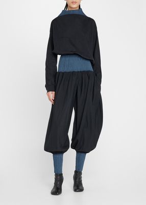 Pods Bicolor Tapered-Leg Pants