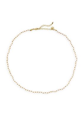 Poesie 24K-Gold-Plated & Cultured Freshwater Pearl Necklace