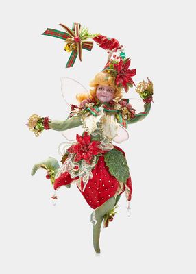 Poinsettia Fairy 10" Limited Edition Christmas Figurine