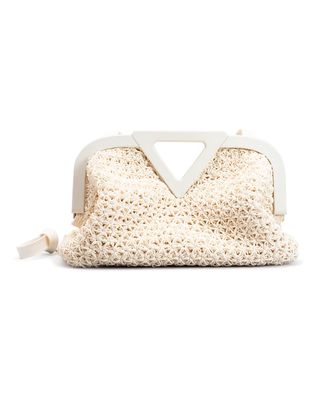 Point Medium Crochet Rubber Clutch Bag