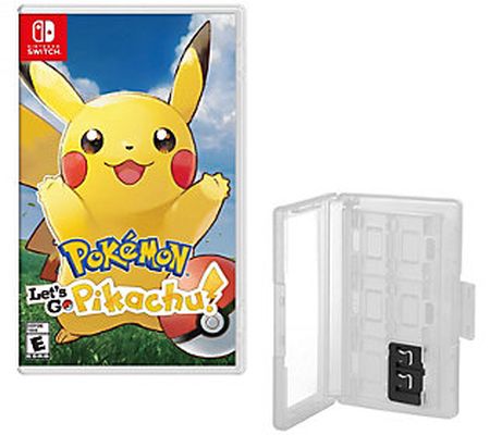 Pokemon: Let's Go Pikachu] & Game Caddy - Ninte ndo Switch