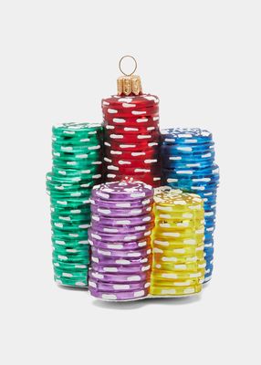 Poker Chips Christmas Ornament