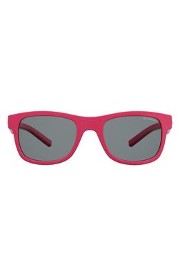 Polaroid 48mm Polarized Round Sunglasses in Pink/Gray