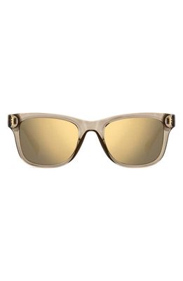 Polaroid 51mm Polarized Square Sunglasses in Beige/Grey Gold Polarized