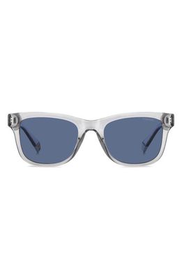 Polaroid 51mm Polarized Square Sunglasses in Grey/Blue Polarized