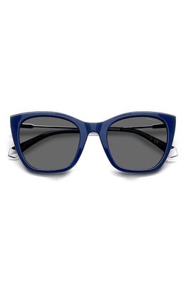 Polaroid 52mm Polarized Cat Eye Sunglasses in Blue/Gray Polar