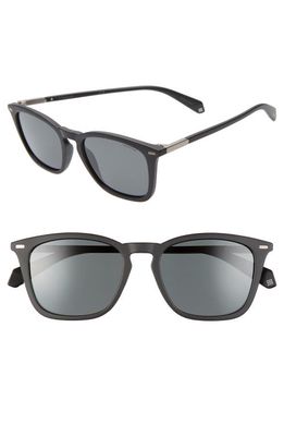 Polaroid 52mm Polarized Sunglasses in Matte Black/Grey Polar 