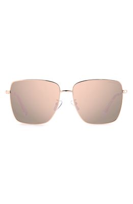 Polaroid 59mm Polarized Square Sunglasses in Gold Copper /Rose Gold