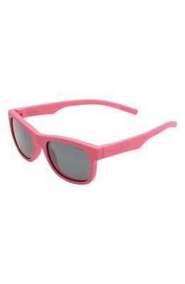 Polaroid Kids' 43mm Small Polarized Square Sunglasses in Pink/Grey Polarized